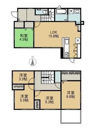 上東戸建の物件間取画像